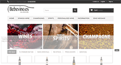 Desktop Screenshot of bebevino.es