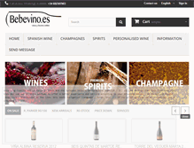 Tablet Screenshot of bebevino.es
